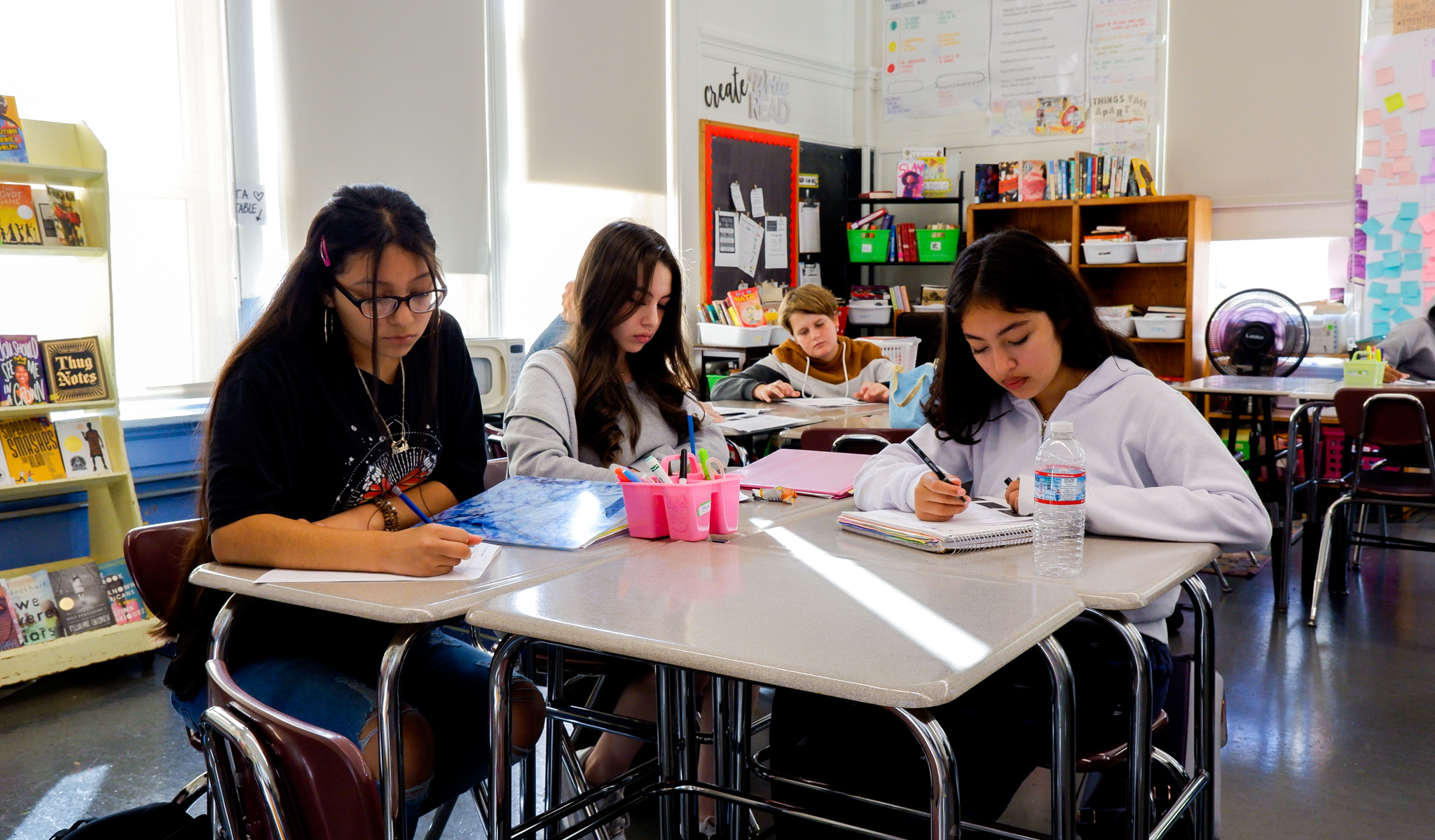 Students at desks