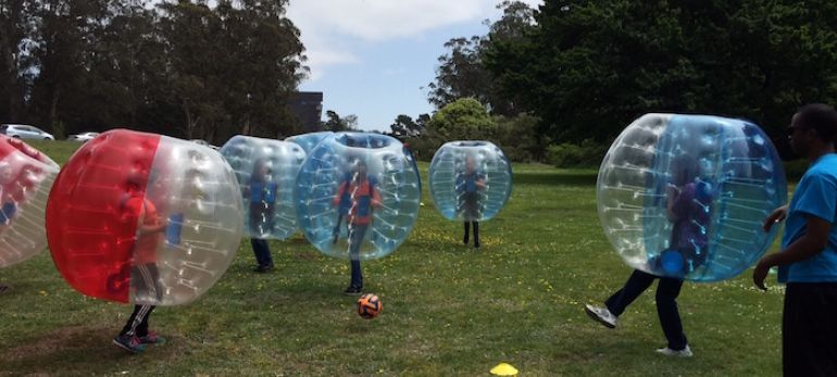 bubble soccer at gateway